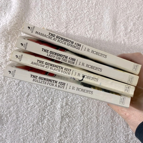 Vintage The Gunsmith All Action Western Romance Novel x4 - Picture 7 of 14